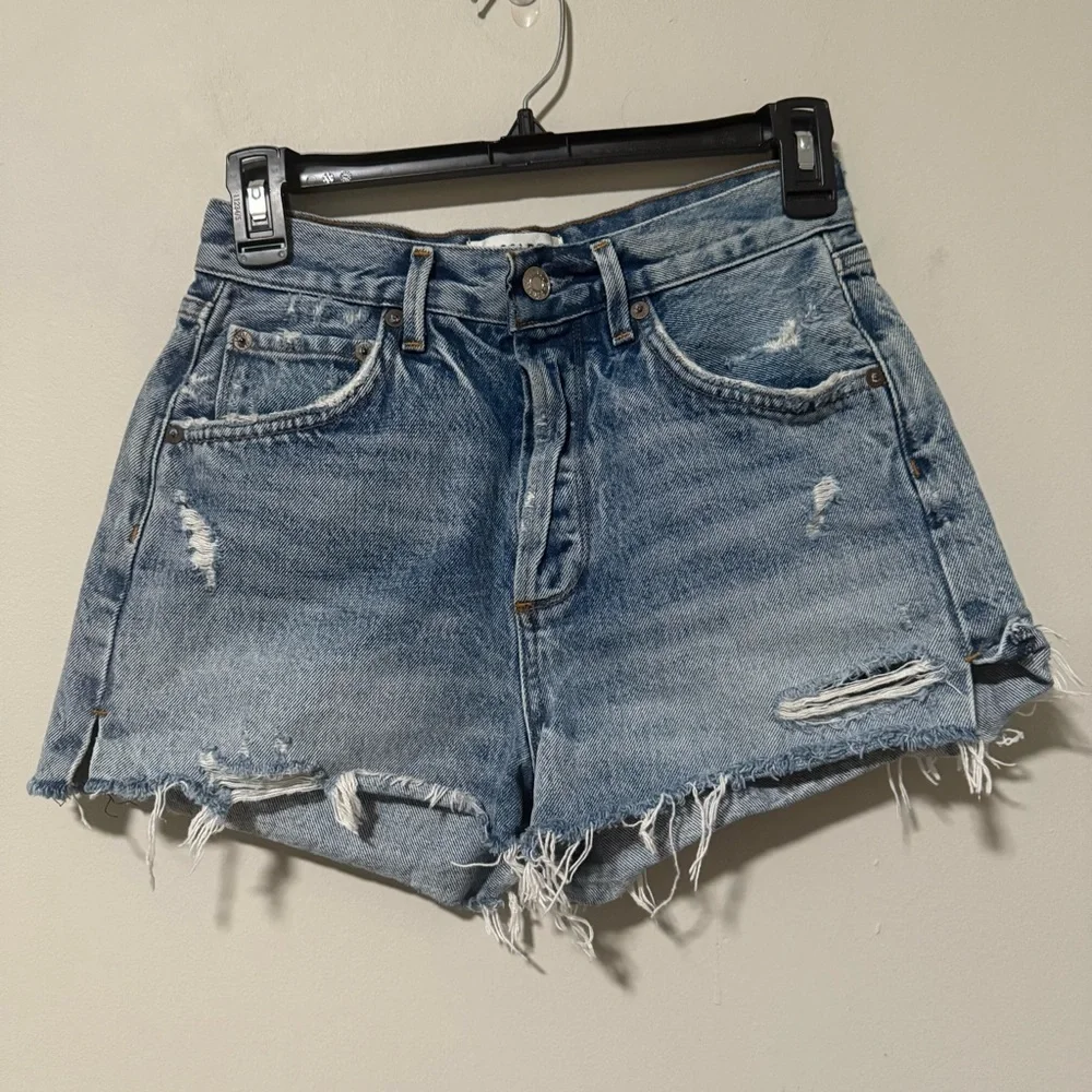 AGOLDE JADEN HI RISE CUT OFF SHORT Size 26